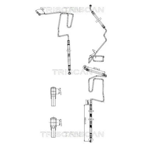 Hydraulická hadica pre riadenie TRISCAN 8516 29050