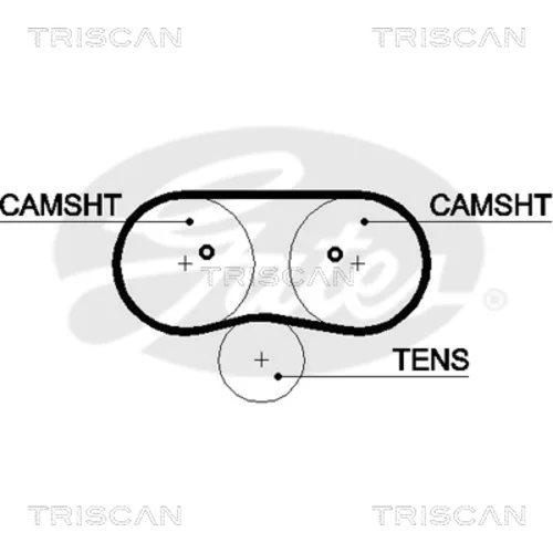 Ozubený remeň TRISCAN 8645 5516xs