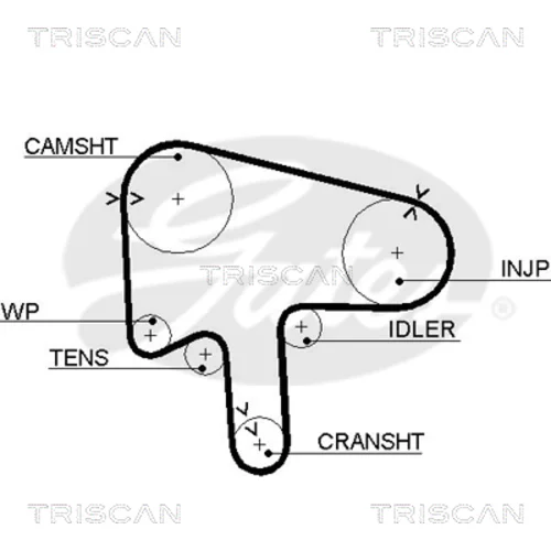 Ozubený remeň TRISCAN 8645 5596xs