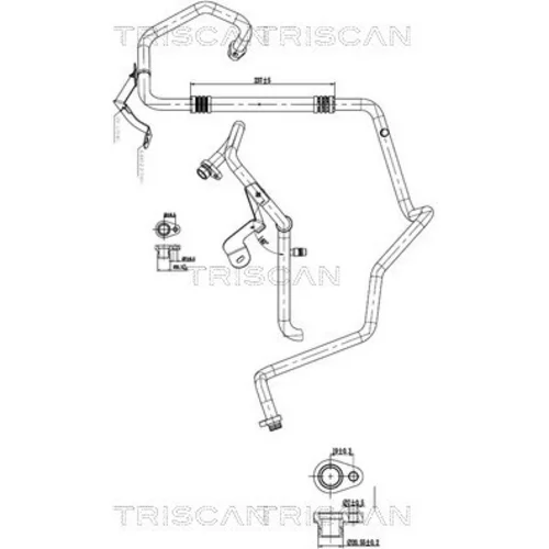 Vysoko/nízkotlakové vedenie klimatizácie TRISCAN 9010 10019