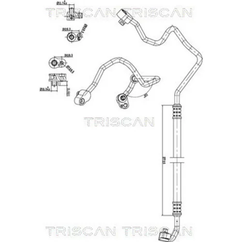 Vysoko/nízkotlakové vedenie klimatizácie TRISCAN 9010 11015