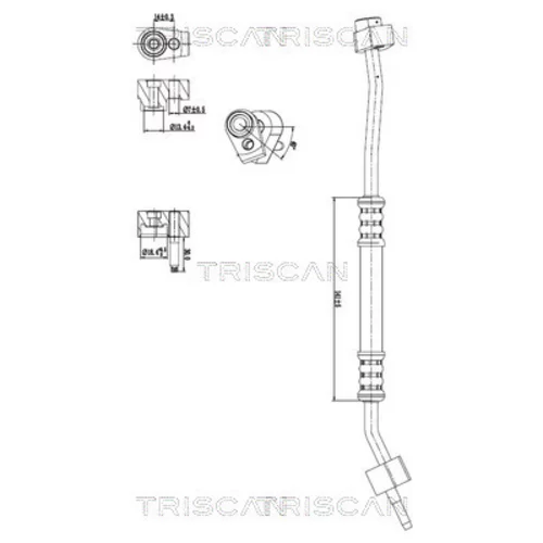 Vysoko/nízkotlakové vedenie klimatizácie TRISCAN 9010 16057