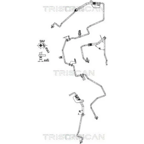 Vysoko/nízkotlakové vedenie klimatizácie TRISCAN 9010 25043