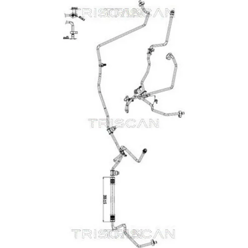 Vysoko/nízkotlakové vedenie klimatizácie TRISCAN 9010 25053
