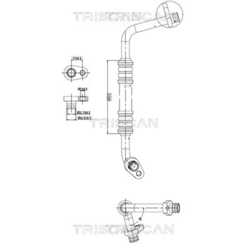 Vysoko/nízkotlakové vedenie klimatizácie TRISCAN 9010 28003