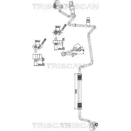 Vysoko/nízkotlakové vedenie klimatizácie TRISCAN 9010 29003