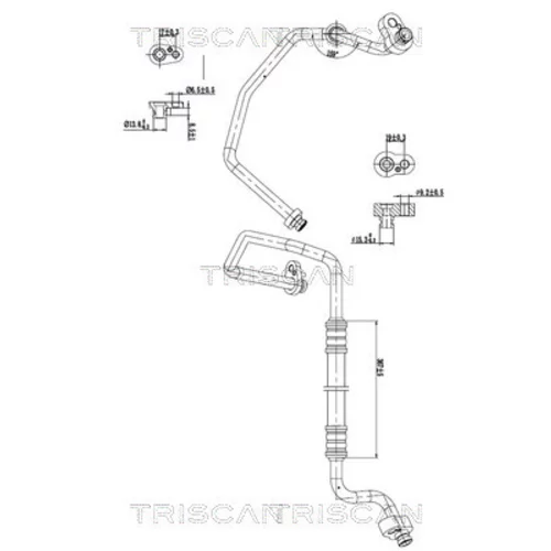 Vysoko/nízkotlakové vedenie klimatizácie TRISCAN 9010 29027