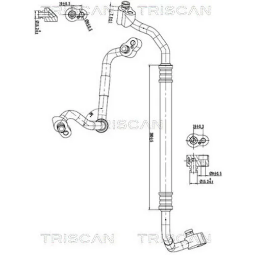 Vysoko/nízkotlakové vedenie klimatizácie TRISCAN 9010 29040