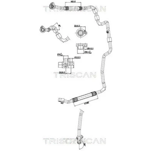 Vysoko/nízkotlakové vedenie klimatizácie TRISCAN 9010 29091