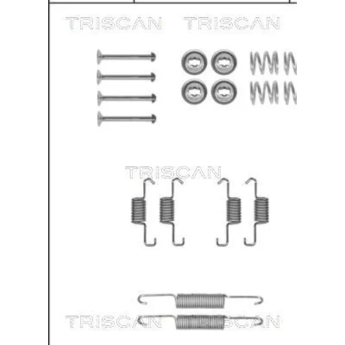 Sada príslušenstva čeľustí parkovacej brzdy TRISCAN 8105 132593
