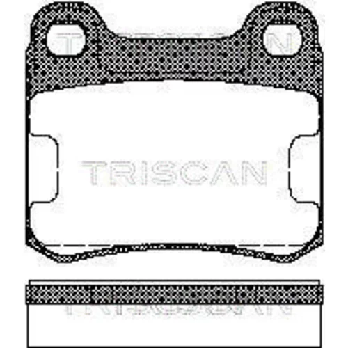 Sada brzdových platničiek kotúčovej brzdy TRISCAN 8110 23115