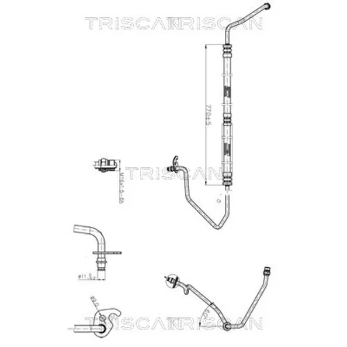Hydraulická hadica pre riadenie TRISCAN 8516 16017