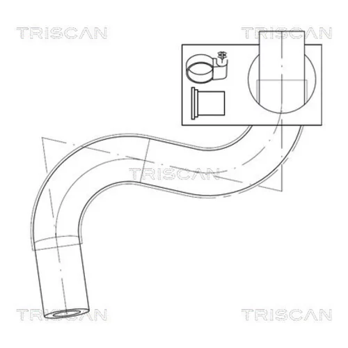Hydraulická hadica pre riadenie TRISCAN 8516 29072