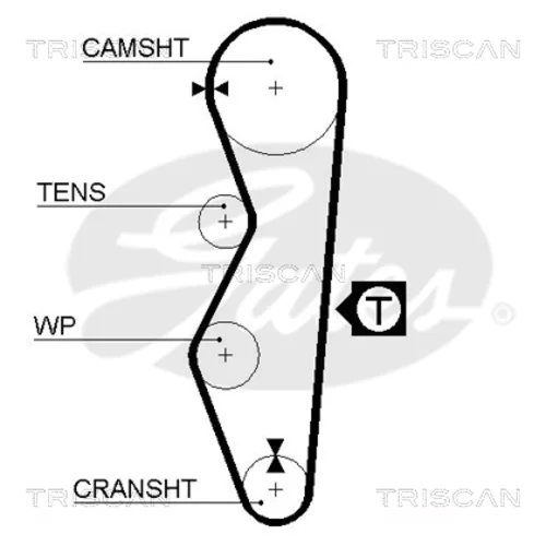 Ozubený remeň 8645 5521 /TRISCAN/ - obr. 1