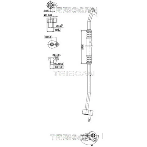 Vysoko/nízkotlakové vedenie klimatizácie TRISCAN 9010 16005