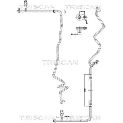 Vysoko/nízkotlakové vedenie klimatizácie TRISCAN 9010 25054
