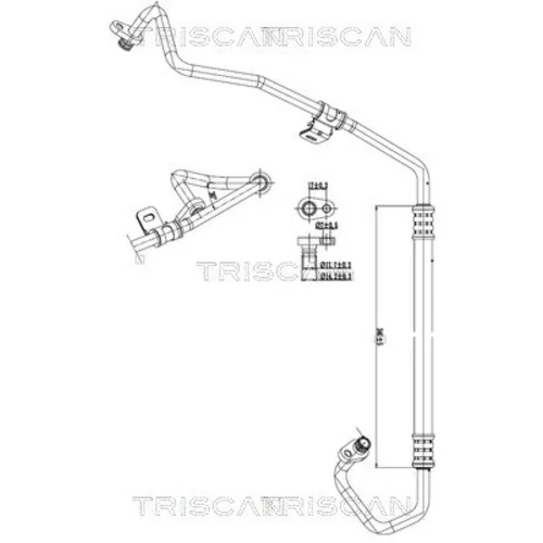 Vysoko/nízkotlakové vedenie klimatizácie TRISCAN 9010 28013