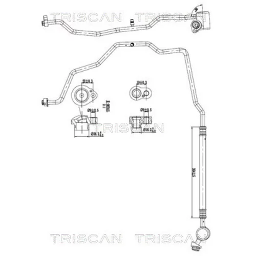 Vysoko/nízkotlakové vedenie klimatizácie TRISCAN 9010 29009