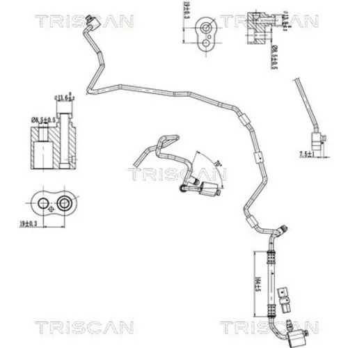 Vysoko/nízkotlakové vedenie klimatizácie TRISCAN 9010 29045