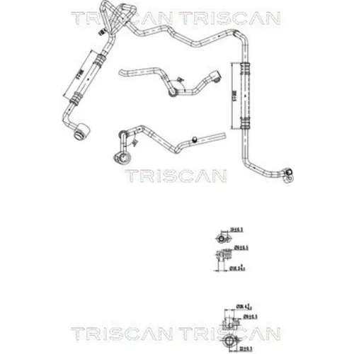 Vysoko/nízkotlakové vedenie klimatizácie TRISCAN 9010 29060