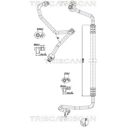 Vysoko/nízkotlakové vedenie klimatizácie TRISCAN 9010 29074