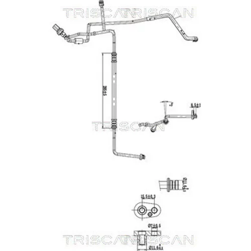 Vysoko/nízkotlakové vedenie klimatizácie TRISCAN 9010 29105