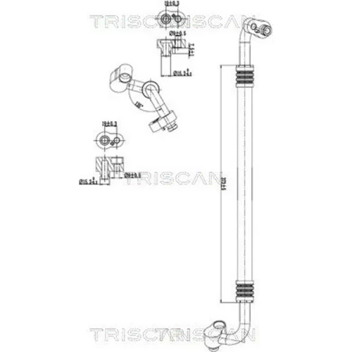 Vysoko/nízkotlakové vedenie klimatizácie TRISCAN 9010 29124