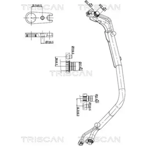 Vysoko/nízkotlakové vedenie klimatizácie TRISCAN 9010 29151