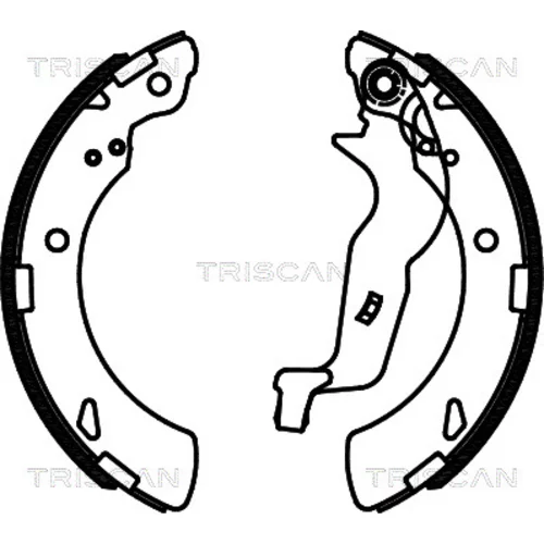 Sada brzdových čeľustí TRISCAN 8100 40010