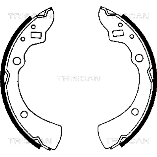 Sada brzdových čeľustí TRISCAN 8100 50359