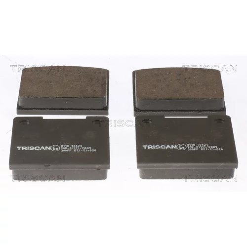 Sada brzdových platničiek kotúčovej brzdy TRISCAN 8110 10424