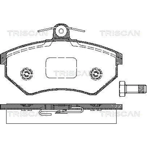Sada brzdových platničiek kotúčovej brzdy TRISCAN 8110 29986