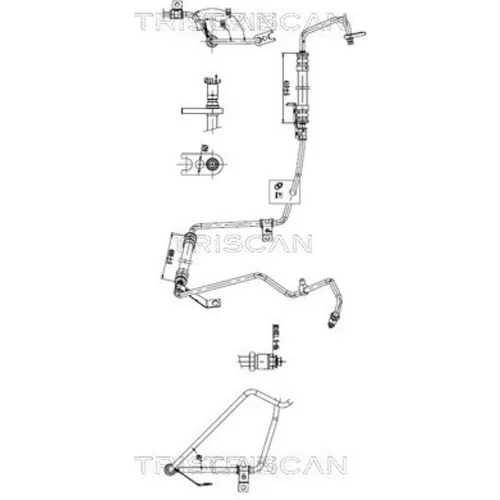Hydraulická hadica pre riadenie TRISCAN 8516 25008