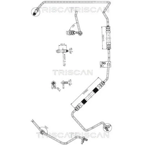 Hydraulická hadica pre riadenie TRISCAN 8516 28010