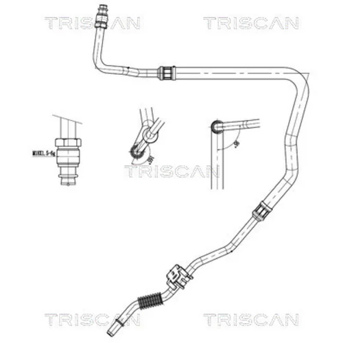 Hydraulická hadica pre riadenie TRISCAN 8516 28016