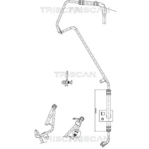 Hydraulická hadica pre riadenie TRISCAN 8516 29018