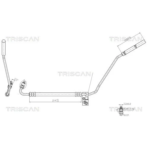 Hydraulická hadica pre riadenie TRISCAN 8516 29022