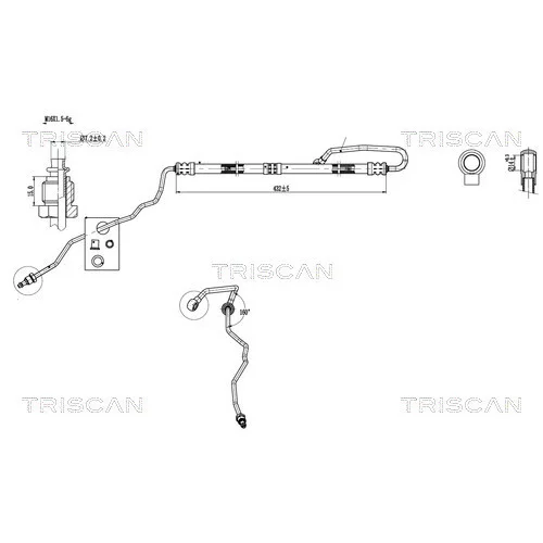 Hydraulická hadica pre riadenie TRISCAN 8516 29024