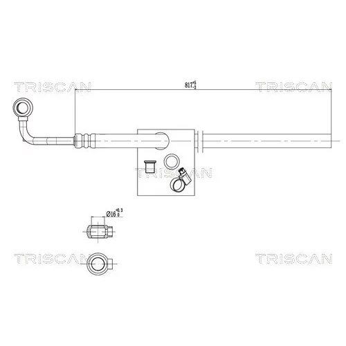 Hydraulická hadica pre riadenie TRISCAN 8516 29068