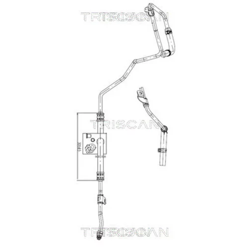 Hydraulická hadica pre riadenie TRISCAN 8516 43003