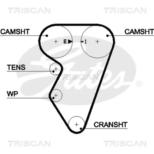Ozubený remeň TRISCAN 8645 5416xs