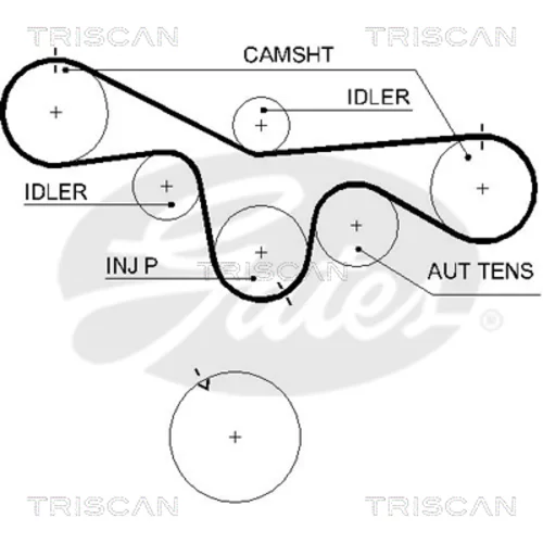 Sada ozubeného remeňa 8647 10043 /TRISCAN/ - obr. 1