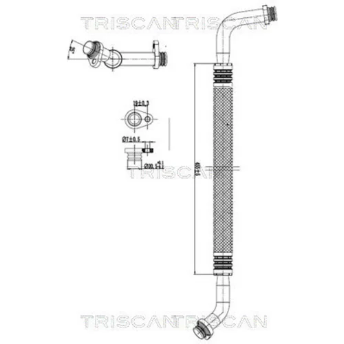 Vysoko/nízkotlakové vedenie klimatizácie TRISCAN 9010 10044