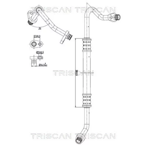 Vysoko/nízkotlakové vedenie klimatizácie TRISCAN 9010 28037