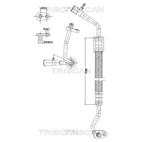 Vysoko/nízkotlakové vedenie klimatizácie TRISCAN 9010 28086