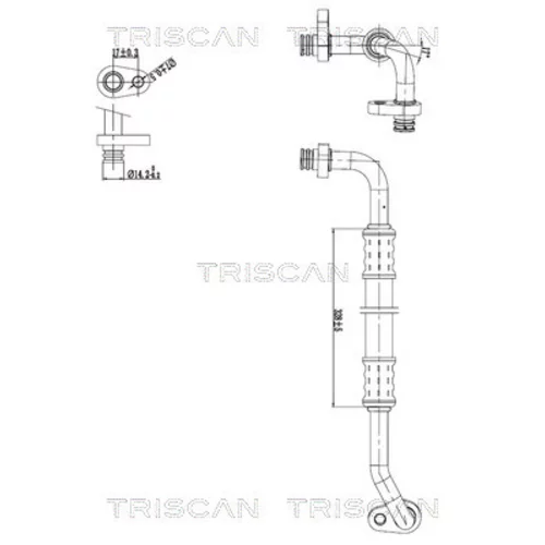 Vysoko/nízkotlakové vedenie klimatizácie TRISCAN 9010 28103