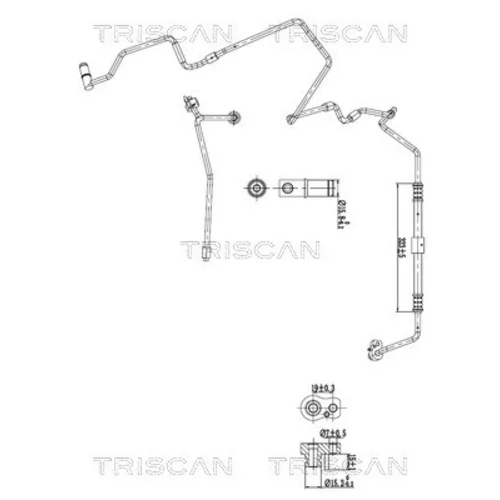 Vysoko/nízkotlakové vedenie klimatizácie TRISCAN 9010 29019