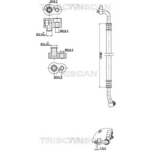 Vysoko/nízkotlakové vedenie klimatizácie TRISCAN 9010 29076