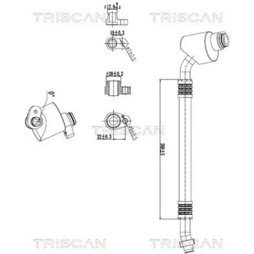 Vysoko/nízkotlakové vedenie klimatizácie TRISCAN 9010 29114