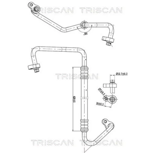 Vysoko/nízkotlakové vedenie klimatizácie TRISCAN 9010 43001